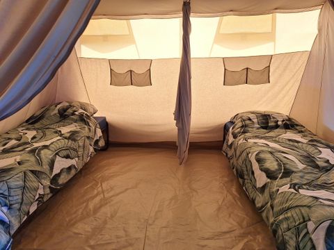 Tente en toile et en bois 6 personnes - Tente safari, 6 personnes