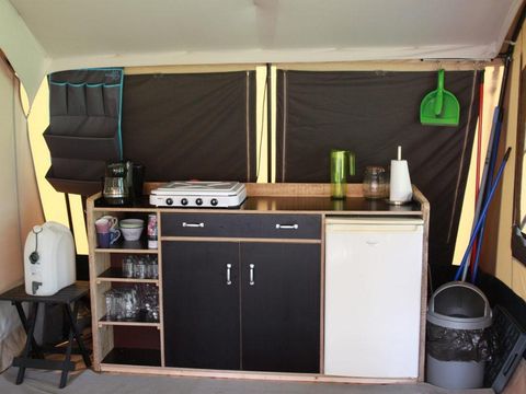 TENTE TOILE ET BOIS 6 personnes - Tente safari, 6 personnes