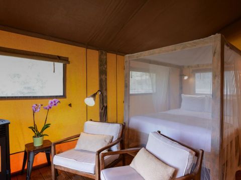 Tente en toile et en bois 2 personnes - Lodge Family