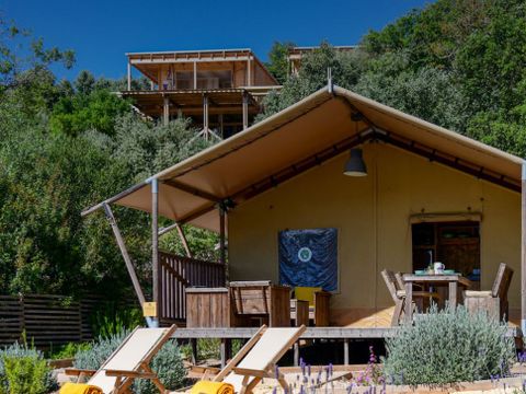 TENTE TOILE ET BOIS 2 personnes - Lodge Family