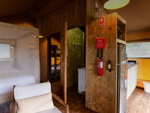 Tente en toile et en bois 2 personnes - Lodge Family