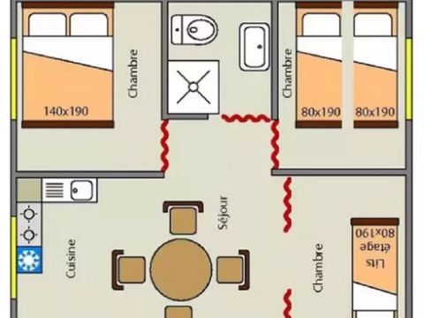TENTE 6 personnes - Tente Lodge Olivier 2ch 6 pers