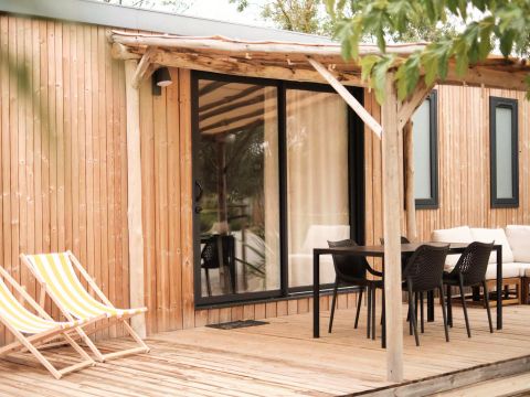 MOBILHOME 4 personnes - Cottage Roussane 3 Pièces 4 Personnes Climatisé + TV 2sdb