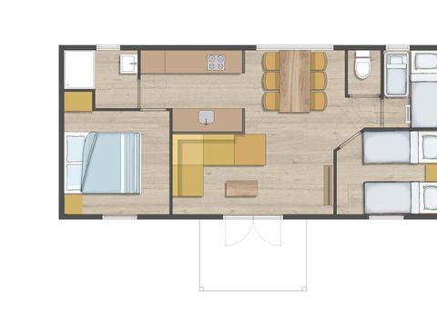 BUNGALOW 18 personnes - Family Square 18 (3x Charlies Dune House)