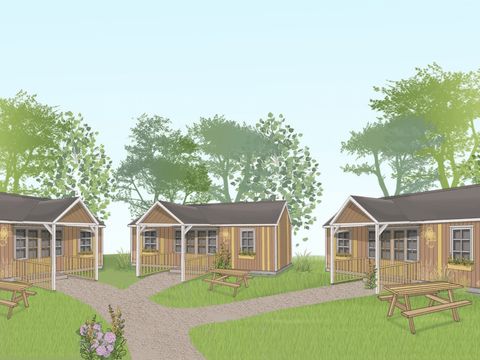 BUNGALOW 18 personnes - Family Square 18 (3x Charlies Dune House)