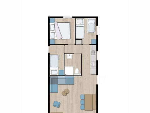 BUNGALOW 5 personnes - Papillons Venhuis