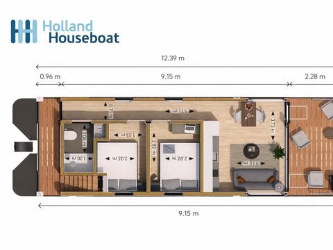HÉBERGEMENT INSOLITE 4 personnes - Hébergement de luxe sur l'eau en Frise (41)