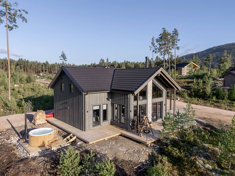 MAISON 6 personnes - Saga Hytte avec sauna, bain à remous et vue sur l'eau