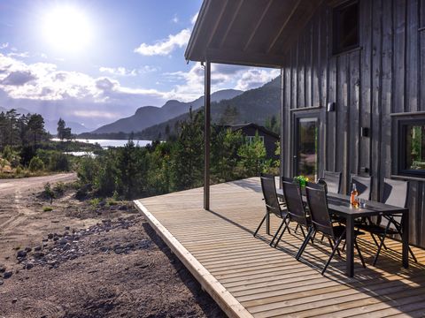 MAISON 6 personnes - Saga Hytte avec sauna, bain à remous et vue sur l'eau