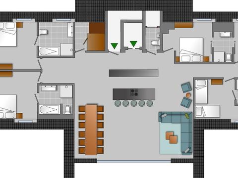 MAISON 12 personnes - Penthouse