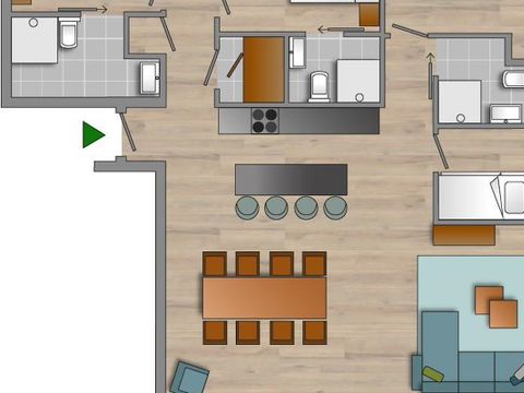 APPARTEMENT 6 personnes - 3 chambres