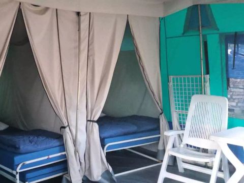 TENTE 4 personnes - Tente Navajo 4 Pièces Sans Sanitaires