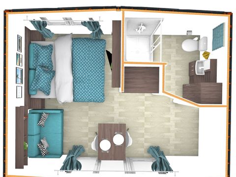 MOBILHOME 2 personnes - Petite maison