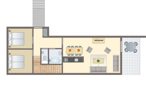 APPARTEMENT 6 personnes - Appartement de vacances pour 6 personnes