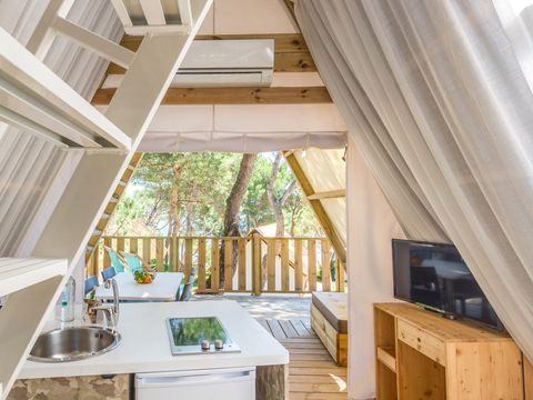 TENTE 4 personnes - Tente lodge à deux chambres (2+2)