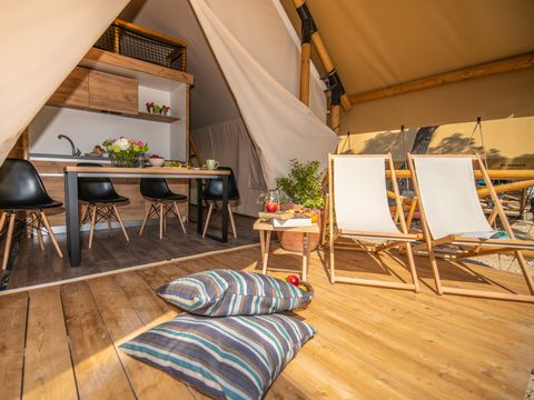 TENTE 4 personnes - Tente safari à deux chambres (2+2)