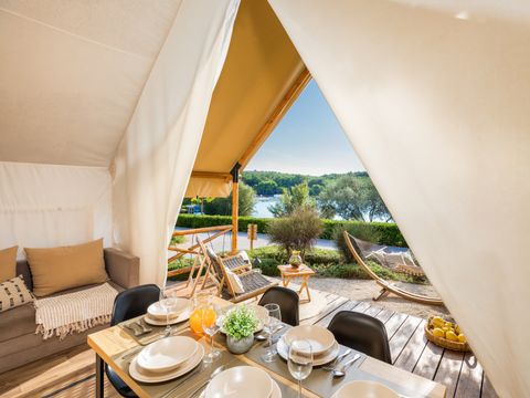 TENTE 6 personnes - Tente safari Premium à trois chambres (4+2)