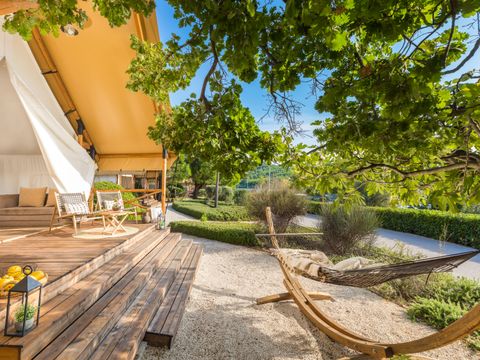 TENTE 6 personnes - Tente safari Premium à trois chambres (4+2)