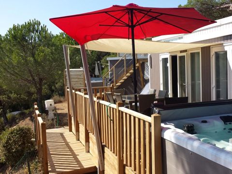 MOBILHOME 4 personnes - Ramatuelle - VIP Cap Deseo - 34 m²- Vue Mer et Jacuzzi