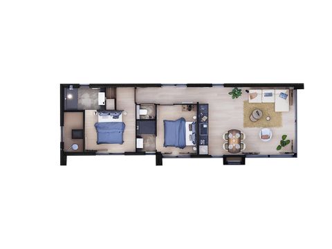 VILLA 2 personnes - Vue sur le lac