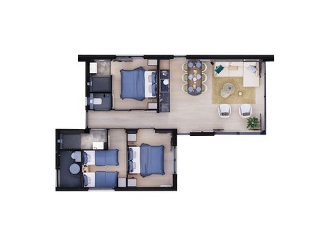 VILLA 6 personnes - L-Vue sur le lac | Terrasse sur le toit