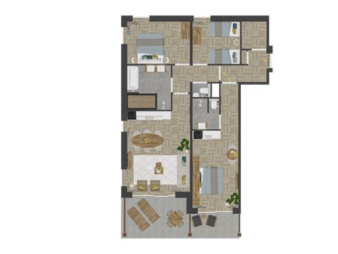 APPARTEMENT 6 personnes - Plage de luxe 4+2 Pers.