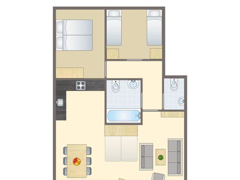 APPARTEMENT 6 personnes - Appartement de vacances pour 6 personnes