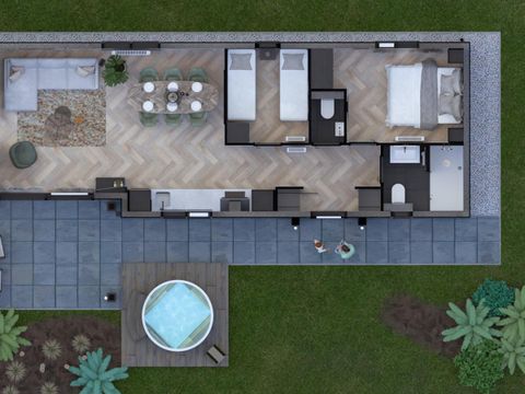 CHALET 4 personnes - Lichtenberg avec bain à remous et sauna