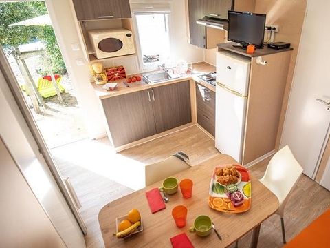 MOBILHOME 4 personnes - Mobil-home 24m² / 2 chambres - Terrasse au sol - 2 ADULTES OU 2 ADULTES +2 ENFANTS