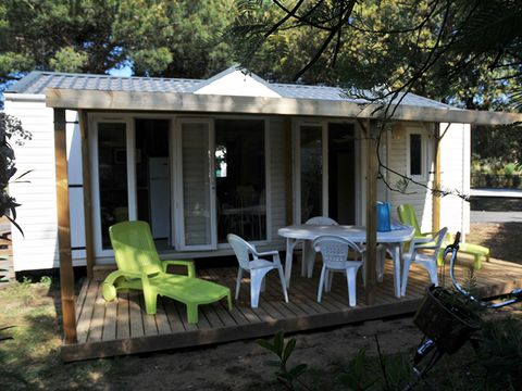 MOBILHOME 4 personnes - Cottage Grand Confort Glenans 31m² - 2 chambres /  Terrasse en bois couverte