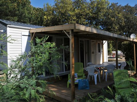 MOBILHOME 4 personnes - Cottage Grand Confort Glenans 31m² - 2 chambres /  Terrasse en bois couverte