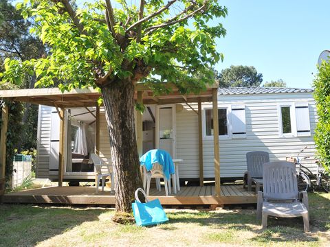 MOBILHOME 4 personnes - Cottage Grand Confort Maldives 32m² - 2 chambres / TERRASSE EN BOIS COUVERTE