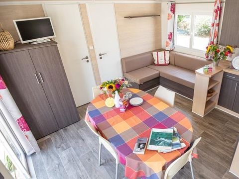 MOBILHOME 6 personnes - Cottage Grand confort Florès 35m² - 3 chambres / Terrasse en bois couverte