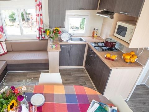 MOBILHOME 6 personnes - Cottage Grand confort Florès 35m² - 3 chambres / Terrasse en bois couverte