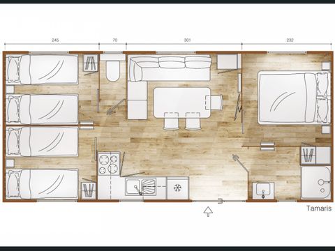 MOBILHOME 6 personnes - Tamaris