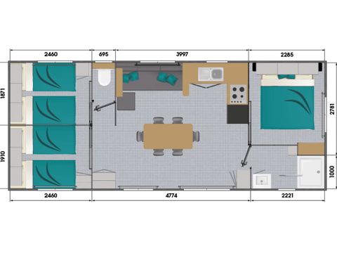 MOBILHOME 6 personnes - Corail