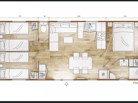 MOBILHOME 6 personnes - Flores