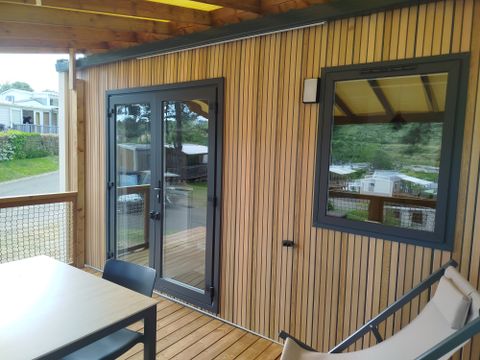 Mobilhome 2 personnes - Mobil home Premium - 1 chambre - terrasse semi-couverte