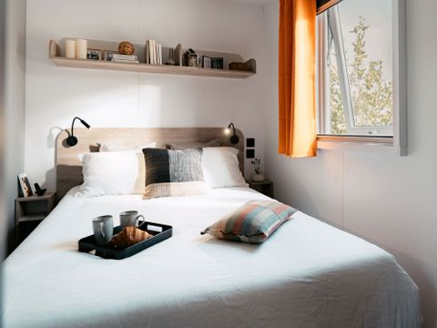 Mobilhome 2 personnes - Mobil home Premium - 1 chambre - terrasse semi-couverte