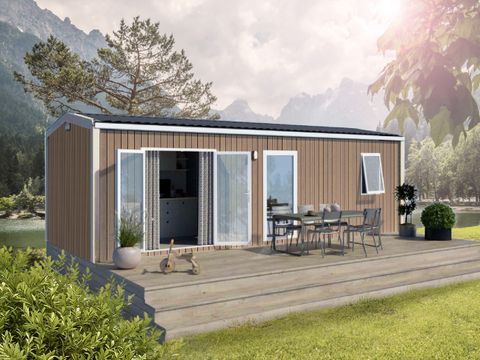 Mobilhome 4 personnes - Mobil home Premium - 2 chambres - terrasse semi-couverte