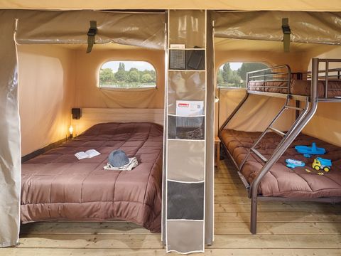TENTE 4 personnes - Tente équipée - 2 chambres