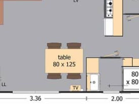 MOBILHOME 5 personnes - Elite-Plus