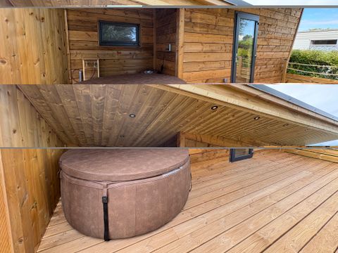 HÉBERGEMENT INSOLITE 4 personnes - Cabane en bois - avec SPA -