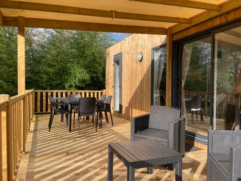 TENTE TOILE ET BOIS 6 personnes - Sunêlia Luxe Lodge 3 chambres 2 salles de bain - Draps fournis