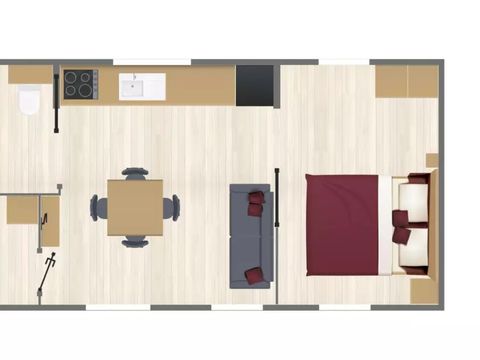 MOBILHOME 4 personnes - Sunêlia Prestige PMR 2 chambres