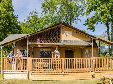 TENTE TOILE ET BOIS 9 personnes - Tente Safari 9 personnes - 4 chambres