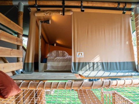 TENTE TOILE ET BOIS 9 personnes - Tente Safari 9 personnes - 4 chambres