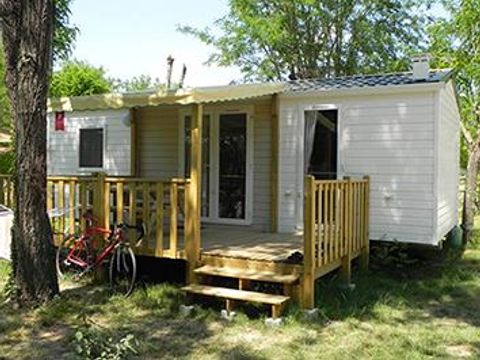 Mobilhome 6 personnes - COTTAGE D 27m² / 2 chambres - terrasse couverte