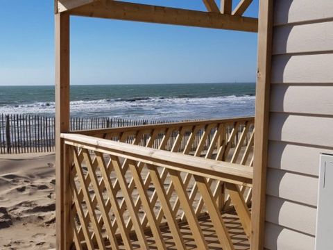 Mobilhome 6 personnes - OPHEA Dimanche Front de mer 33m² / 2 chambres - terrasse