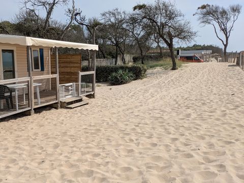 Mobilhome 6 personnes - PRIMEO Front de Mer 27m² / 2 chambres - terrasse